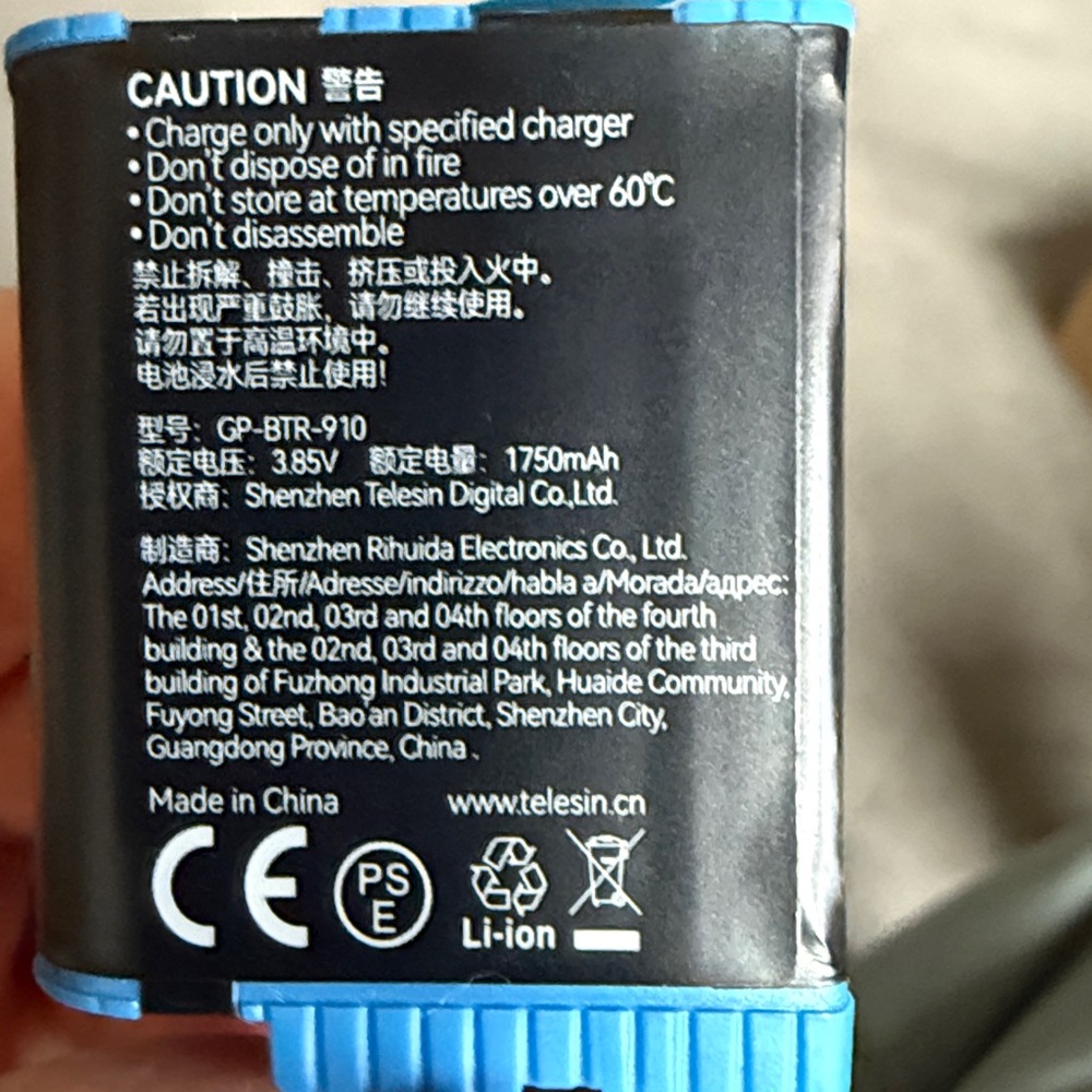 3 BATTERIES in Charger Box!! w/Cord! For GoPro Hero 12/11/10/9 By Adaptom - Picture 8 of 13